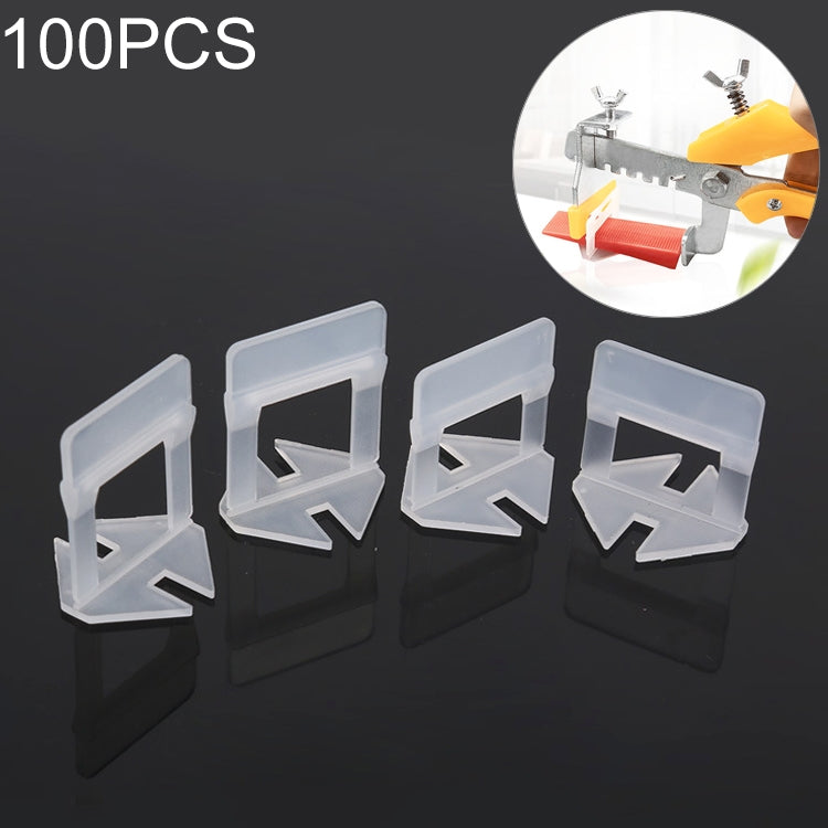 ELECTROPRIME 100 PCS 2.5mm Tile Leveling System Clips Kit Wall Floor Tile Spacer Tiling Tool for Paving Locator Tool OG6480