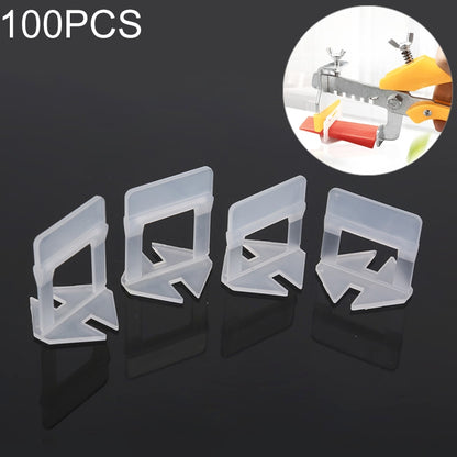 ELECTROPRIME 100 PCS 2.5mm Tile Leveling System Clips Kit Wall Floor Tile Spacer Tiling Tool for Paving Locator Tool OG6480