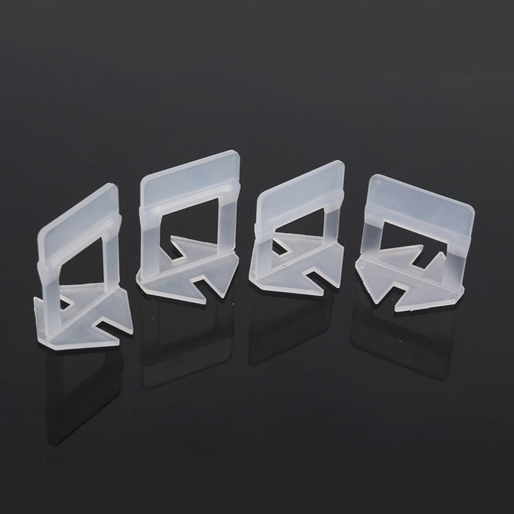 ELECTROPRIME 100 PCS 2.5mm Tile Leveling System Clips Kit Wall Floor Tile Spacer Tiling Tool for Paving Locator Tool OG6480