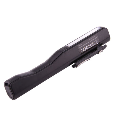 ELECTROPRIME 100LM High Brightness Pen Shape Work Light / Flashlight, White Light , COB LED 2-Modes with 90 Degree Rotatable Magnetic Pen Clip(Black)