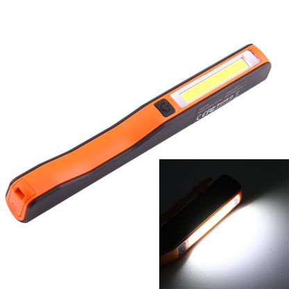 ELECTROPRIME 100LM High Brightness Pen Shape Work Light / Flashlight, White Light, COB LED 2-Modes with 90 Degree Rotatable Magnetic Pen Clip(Orange)