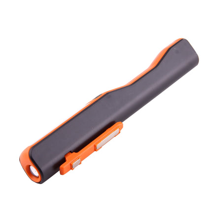 ELECTROPRIME 100LM High Brightness Pen Shape Work Light / Flashlight, White Light, COB LED 2-Modes with 90 Degree Rotatable Magnetic Pen Clip(Orange)
