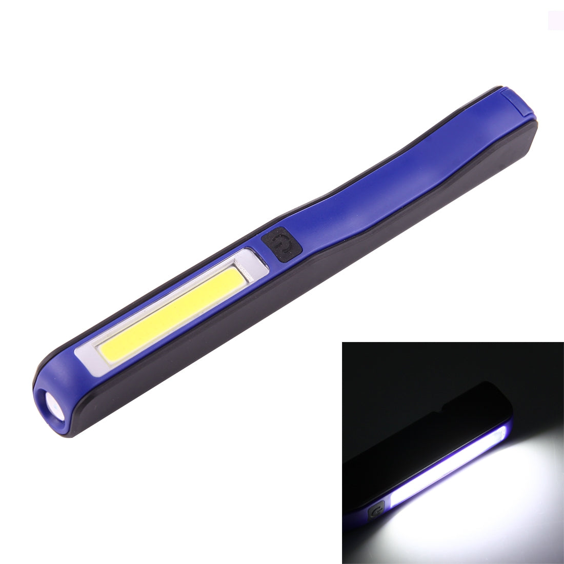 ELECTROPRIME 100LM High Brightness Pen Shape Work Light / Flashlight, White Light, COB LED 2-Modes with 90 Degree Rotatable Magnetic Pen Clip(Blue)