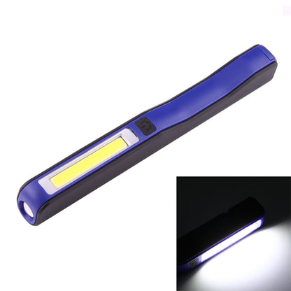 ELECTROPRIME 100LM High Brightness Pen Shape Work Light / Flashlight, White Light, COB LED 2-Modes with 90 Degree Rotatable Magnetic Pen Clip(Blue)