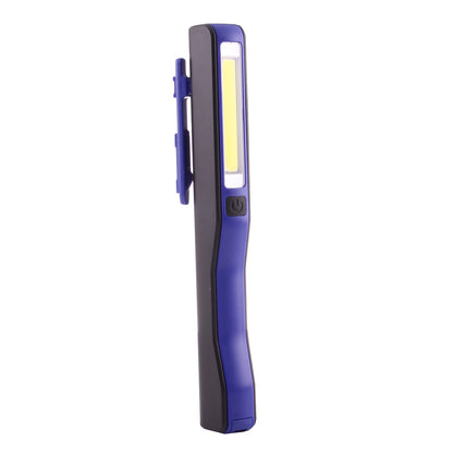 ELECTROPRIME 100LM High Brightness Pen Shape Work Light / Flashlight, White Light, COB LED 2-Modes with 90 Degree Rotatable Magnetic Pen Clip(Blue)