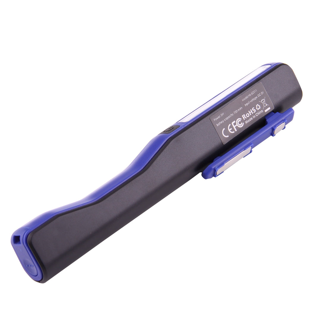 ELECTROPRIME 100LM High Brightness Pen Shape Work Light / Flashlight, White Light, COB LED 2-Modes with 90 Degree Rotatable Magnetic Pen Clip(Blue)