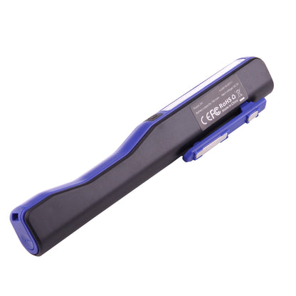 ELECTROPRIME 100LM High Brightness Pen Shape Work Light / Flashlight, White Light, COB LED 2-Modes with 90 Degree Rotatable Magnetic Pen Clip(Blue)