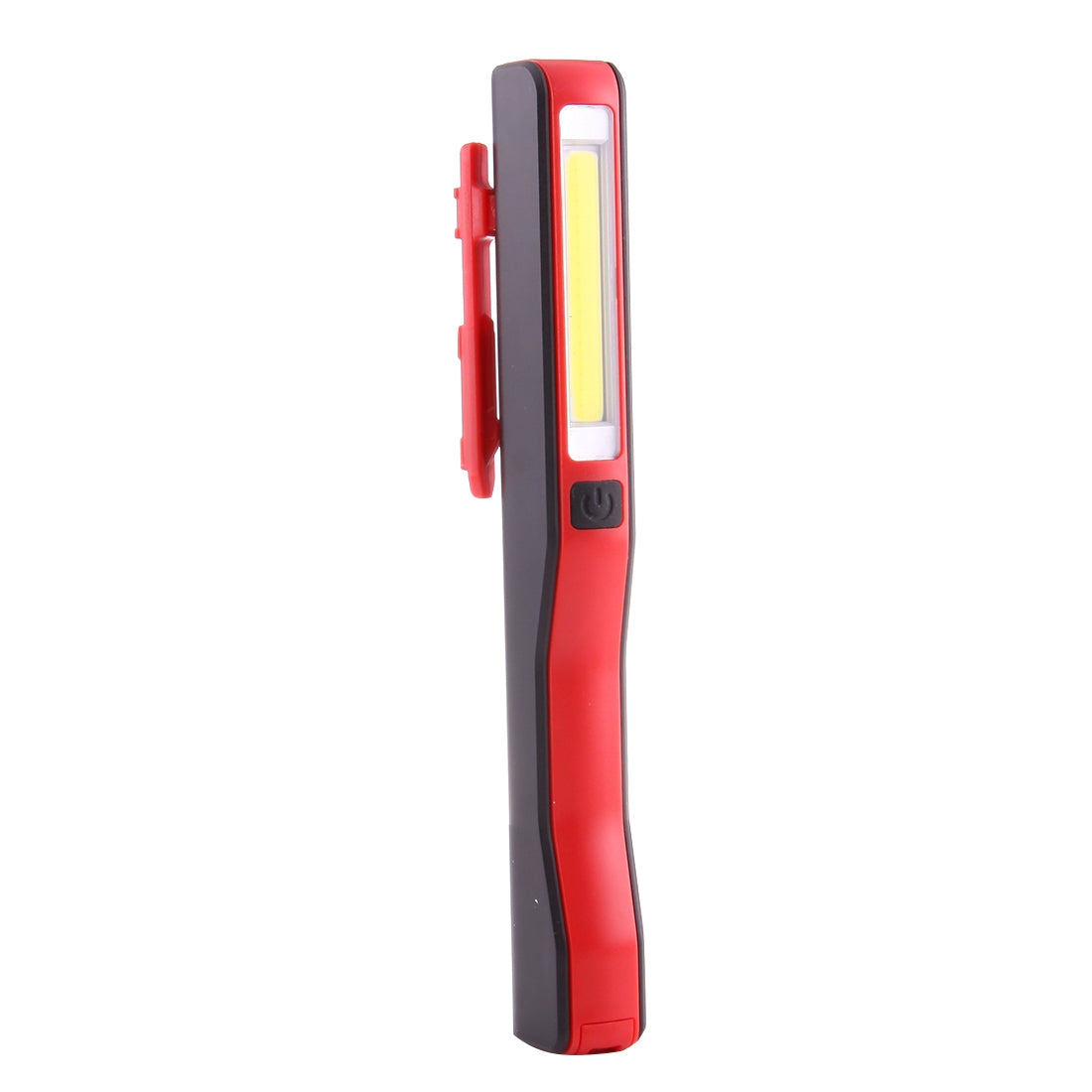 ELECTROPRIME 100LM High Brightness Pen Shape Work Light / Flashlight, White Light , COB LED 2-Modes with 90 Degree Rotatable Magnetic Pen Clip(Red)