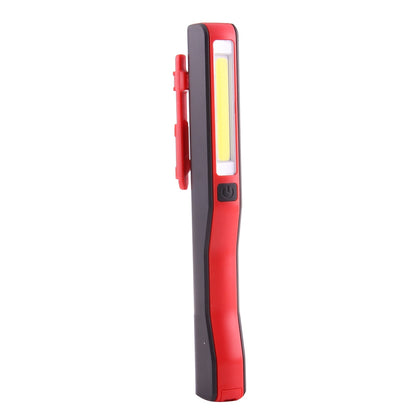 ELECTROPRIME 100LM High Brightness Pen Shape Work Light / Flashlight, White Light , COB LED 2-Modes with 90 Degree Rotatable Magnetic Pen Clip(Red)