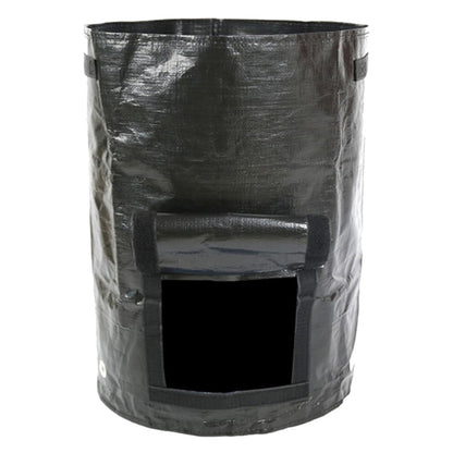 ELECTROPRIME Potato Planting PE Bags Vegetable Planting Grow Bags Farm Garden Supplies, Size: 23cm x 28cm(Black)