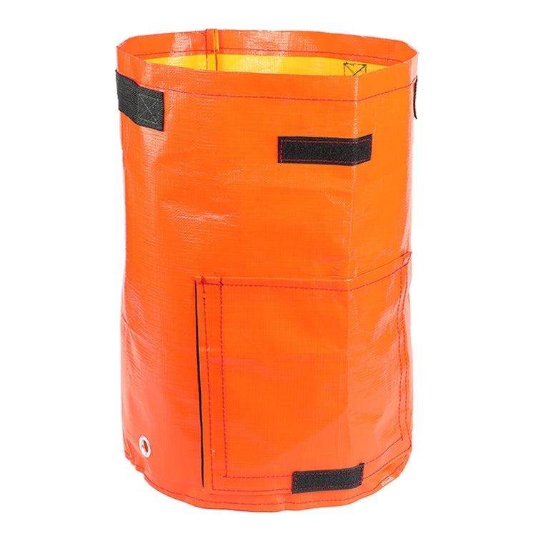 ELECTROPRIME Potato Planting PE Bags Vegetable Planting Grow Bags Farm Garden Supplies, Size: 23cm x 28cm(Orange)