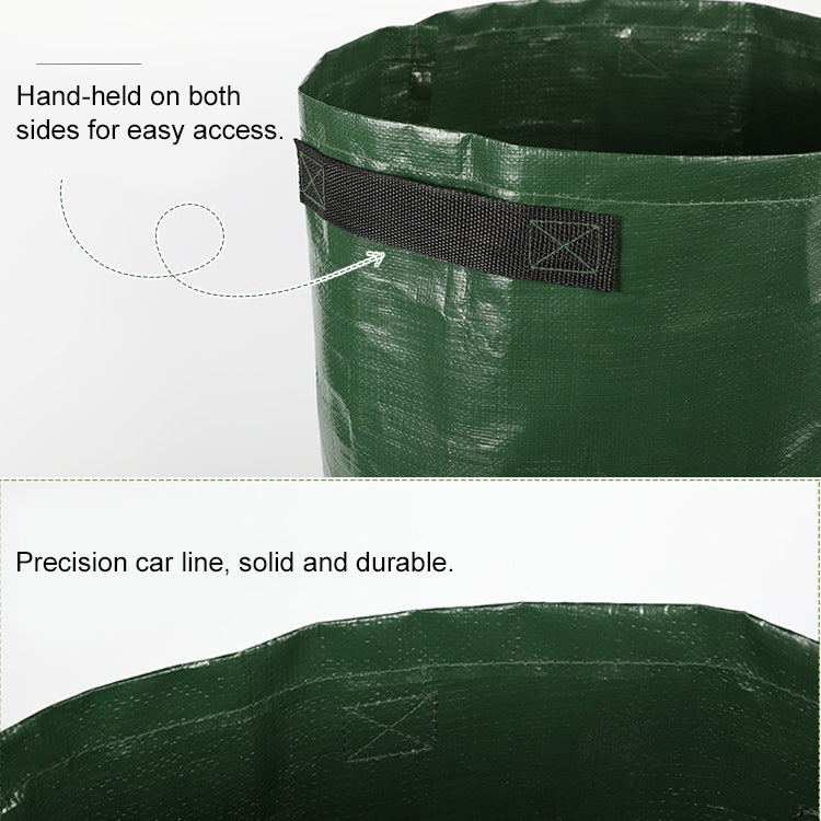 ELECTROPRIME Potato Planting PE Bags Vegetable Planting Grow Bags Farm Garden Supplies, Size: 23cm x 28cm(Yellow)