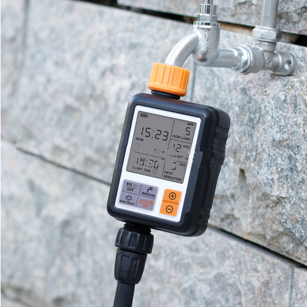 ELECTROPRIME Universal LCD Screen Sprinkler Controller Outdoor Garden Solenoid Valve Timer Automatic Watering Device Irrigation Tool