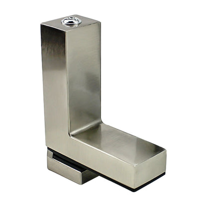 ELECTROPRIME 3-24mm F Type Brushed Zinc Alloy Fixed Clip Glass Wood Layer Board Bracket