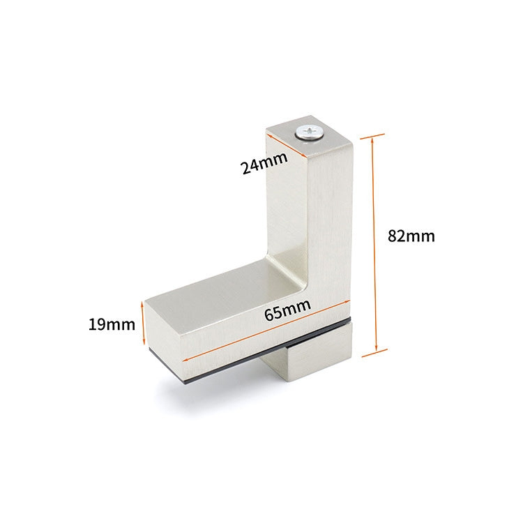 ELECTROPRIME 3-24mm F Type Brushed Zinc Alloy Fixed Clip Glass Wood Layer Board Bracket
