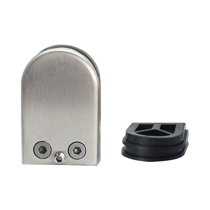 ELECTROPRIME 5-8mm Flat Bottom Matte Polished  201 Stainless Steel Fixed Clip Railing Glass Wood Layer Board Clamp Bracket