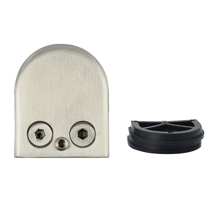 ELECTROPRIME 8-12mm Flat Bottom Matte Polished  201 Stainless Steel Fixed Clip Railing Glass Wood Layer Board Clamp Bracket