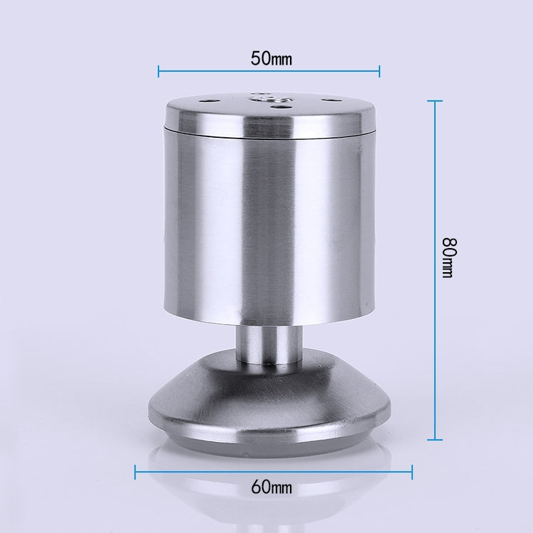 ELECTROPRIME Stainless Steel Wire Drawing Thickened Column Sofa Furniture Cabinet Foot, Height: 80mm