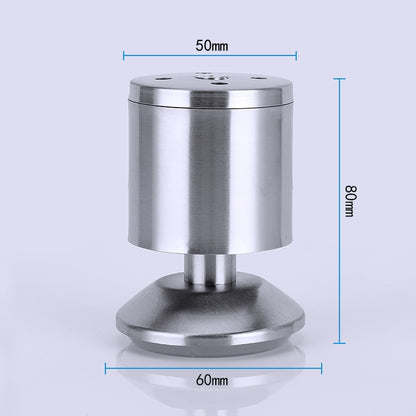 ELECTROPRIME Stainless Steel Wire Drawing Thickened Column Sofa Furniture Cabinet Foot, Height: 80mm