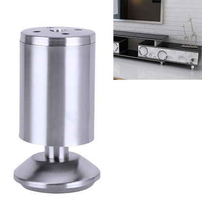 ELECTROPRIME Stainless Steel Wire Drawing Thickened Column Sofa Furniture Cabinet Foot, Height: 100mm