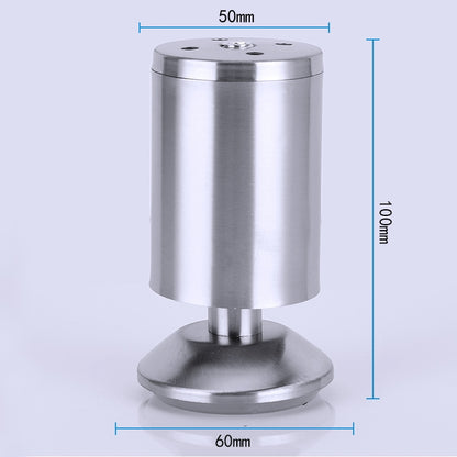 ELECTROPRIME Stainless Steel Wire Drawing Thickened Column Sofa Furniture Cabinet Foot, Height: 100mm