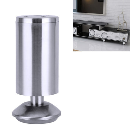 ELECTROPRIME Stainless Steel Wire Drawing Thickened Column Sofa Furniture Cabinet Foot, Height: 120mm