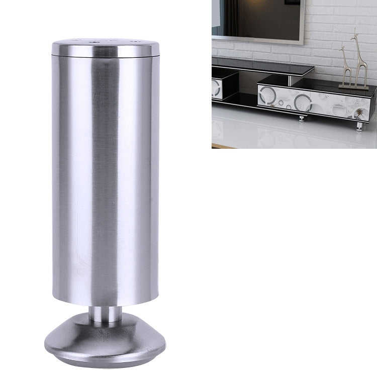 ELECTROPRIME Stainless Steel Wire Drawing Thickened Column Sofa Furniture Cabinet Foot, Height: 150mm