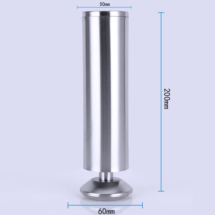 ELECTROPRIME Stainless Steel Wire Drawing Thickened Column Sofa Furniture Cabinet Foot, Height: 200mm