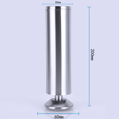 ELECTROPRIME Stainless Steel Wire Drawing Thickened Column Sofa Furniture Cabinet Foot, Height: 200mm