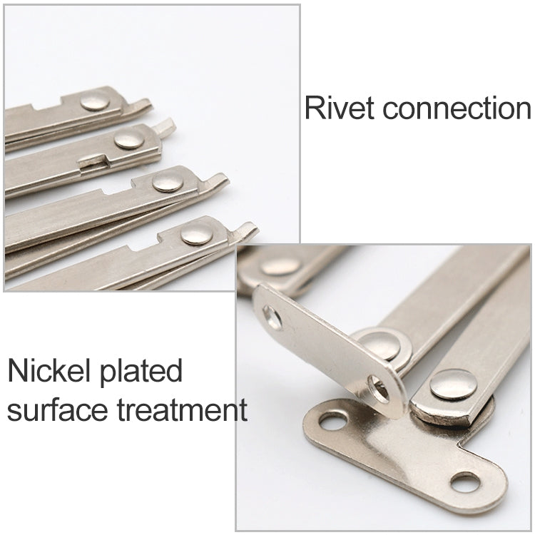 ELECTROPRIME 15 PCS Thickened Double Folding Pull Rod Cabinet Door Movable Support Rod