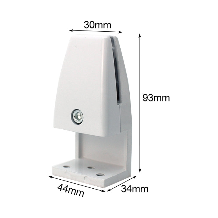 ELECTROPRIME L Shape Aluminum Alloy Office Desktop Screen Fixing Clip Partition Clip (White)