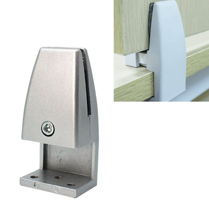ELECTROPRIME L Shape Aluminum Alloy Office Desktop Screen Fixing Clip Partition Clip (Silver)