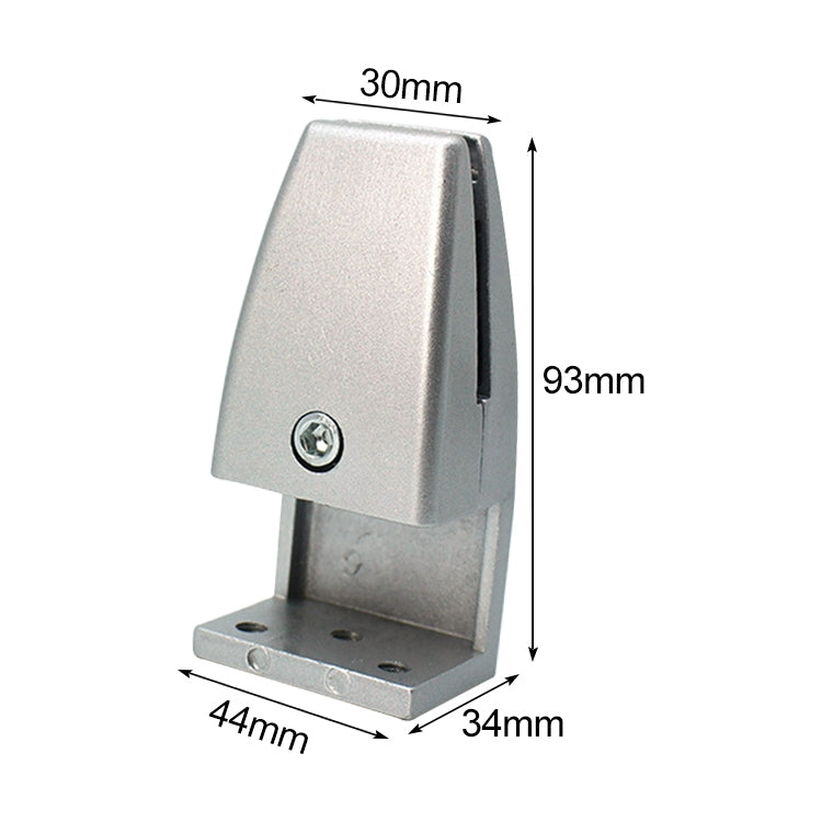 ELECTROPRIME L Shape Aluminum Alloy Office Desktop Screen Fixing Clip Partition Clip (Silver)