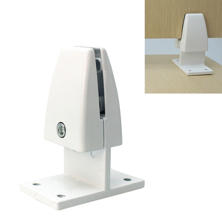 ELECTROPRIME T Shape Aluminum Alloy Office Desktop Screen Fixing Clip Partition Clip (White)