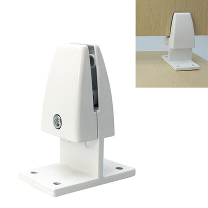 ELECTROPRIME T Shape Aluminum Alloy Office Desktop Screen Fixing Clip Partition Clip (White)