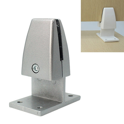 ELECTROPRIME T Shape Aluminum Alloy Office Desktop Screen Fixing Clip Partition Clip (Silver)