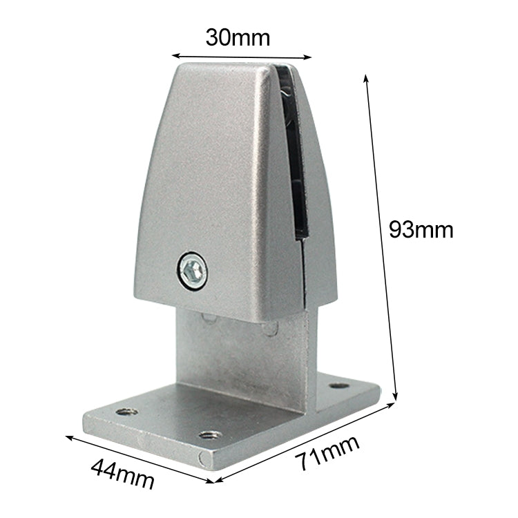ELECTROPRIME T Shape Aluminum Alloy Office Desktop Screen Fixing Clip Partition Clip (Silver)