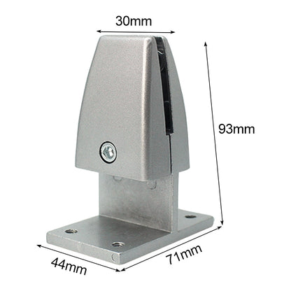 ELECTROPRIME T Shape Aluminum Alloy Office Desktop Screen Fixing Clip Partition Clip (Silver)