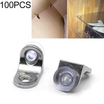 ELECTROPRIME 100 PCS Round Thickened Zinc Alloy Bright Layer Sucker Plate Bracket, D, Weight: 4.2g
