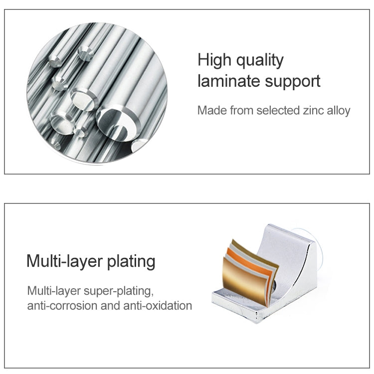ELECTROPRIME 100 PCS Round Thickened Zinc Alloy Bright Layer Sucker Plate Bracket, D, Weight: 4.2g