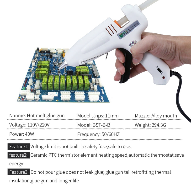ELECTROPRIME BEST-B-B AC 220V Hot Pneumatic Glue Gun