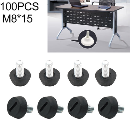ELECTROPRIME 100 PCS Adjustable Foot Pad Furniture Screw Support Stub, M8x15