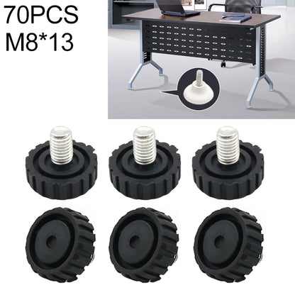 ELECTROPRIME 70 PCS Adjustable Foot Pad Furniture Screw Support Stub, M8x13