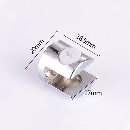 ELECTROPRIME 15 PCS Zinc Alloy Bright Fixed Bracket Connection 10mm Cylindrical Glass Fixing Clamp