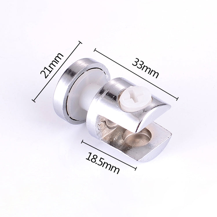 ELECTROPRIME 10 PCS Zinc Alloy Bright Fixed Bracket Connection 12mm Cylindrical Glass Fixing Clamp with Base