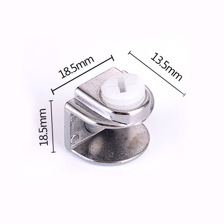 ELECTROPRIME 30 PCS Zinc Alloy Bright Fixed Bracket Connection Single Hole Semicircle Glass Fixing Clamp