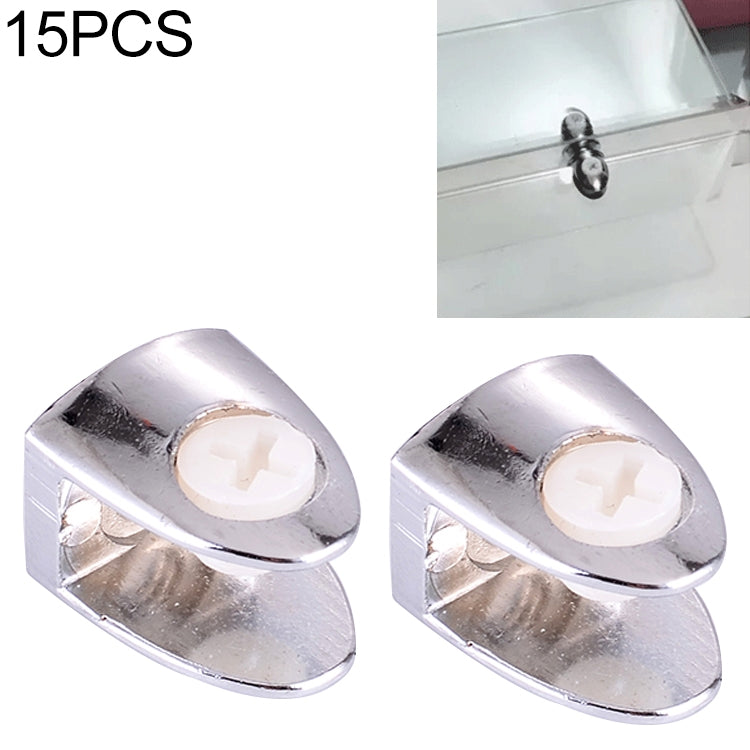 ELECTROPRIME 15 PCS Zinc Alloy Bright Fixed Bracket Connection Nail Glass Fixing Clamp