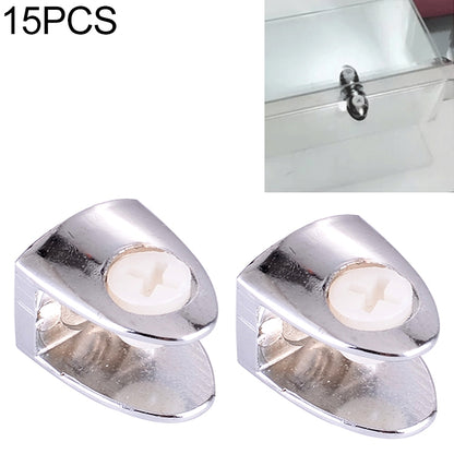 ELECTROPRIME 15 PCS Zinc Alloy Bright Fixed Bracket Connection Nail Glass Fixing Clamp
