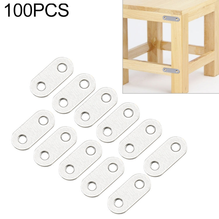 ELECTROPRIME 100 PCS Stainless Steel Connection Code Straight Connecting Piece, Number: 1