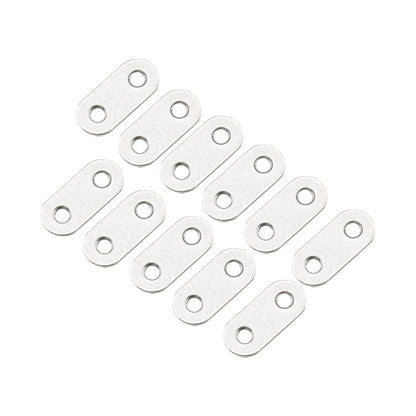 ELECTROPRIME 100 PCS Stainless Steel Connection Code Straight Connecting Piece, Number: 1